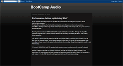 Desktop Screenshot of bootcampaudio.blogspot.com