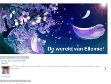 Tablet Screenshot of de-wereld-van-ellemie.blogspot.com