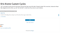 Tablet Screenshot of kriskrome.blogspot.com
