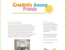 Tablet Screenshot of creativityamongfriends.blogspot.com