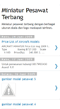 Mobile Screenshot of miniaturpesawatku.blogspot.com