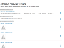 Tablet Screenshot of miniaturpesawatku.blogspot.com