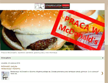 Tablet Screenshot of praca-w-mcdonalds.blogspot.com