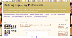 Desktop Screenshot of budding-regulatory-professionals.blogspot.com