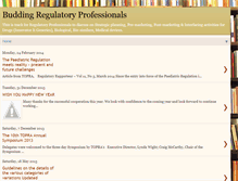 Tablet Screenshot of budding-regulatory-professionals.blogspot.com