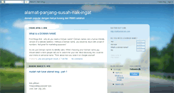 Desktop Screenshot of alamat-panjang-susah-nak-ingat.blogspot.com