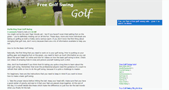 Desktop Screenshot of freegolfswing.blogspot.com