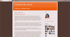 Desktop Screenshot of colmeiadeletras.blogspot.com