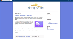 Desktop Screenshot of desert-dental.blogspot.com