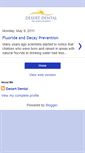 Mobile Screenshot of desert-dental.blogspot.com