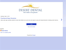 Tablet Screenshot of desert-dental.blogspot.com