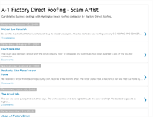 Tablet Screenshot of a1factorydirectroofing.blogspot.com