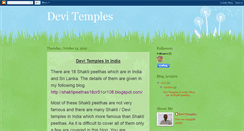 Desktop Screenshot of devitemples-in-india.blogspot.com