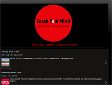 Tablet Screenshot of coachyourmind.blogspot.com