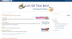 Desktop Screenshot of list-of-the-best.blogspot.com