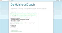 Desktop Screenshot of huishoudcoach.blogspot.com