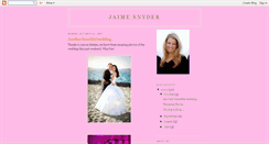 Desktop Screenshot of jaimesnyder.blogspot.com