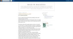 Desktop Screenshot of maid-in-malaysia.blogspot.com