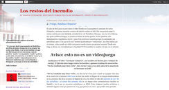 Desktop Screenshot of losrestosdelincendio.blogspot.com