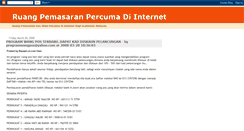 Desktop Screenshot of pemasaran-percuma-internet.blogspot.com