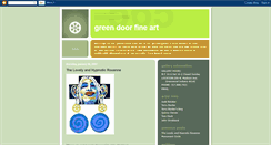 Desktop Screenshot of greendoorfineart.blogspot.com