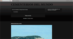 Desktop Screenshot of cementerios-miradas-mundo.blogspot.com