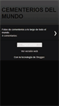 Mobile Screenshot of cementerios-miradas-mundo.blogspot.com