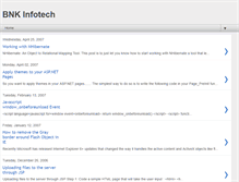 Tablet Screenshot of bnkinfotech.blogspot.com