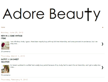 Tablet Screenshot of adorebeauty1.blogspot.com