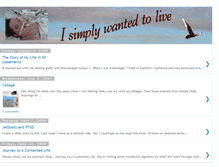 Tablet Screenshot of isimplywantedtolive.blogspot.com