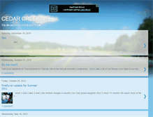 Tablet Screenshot of cedarcreekin.blogspot.com