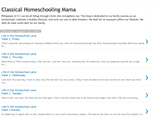 Tablet Screenshot of classicalhomeschoolingmama.blogspot.com