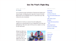 Desktop Screenshot of intothewindflight.blogspot.com