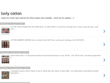 Tablet Screenshot of luvlycotton.blogspot.com