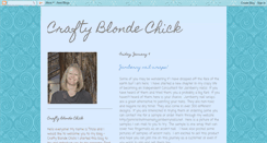 Desktop Screenshot of craftyblondechick.blogspot.com