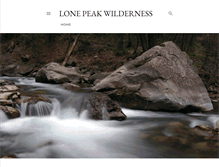 Tablet Screenshot of lonepeakwilderness.blogspot.com