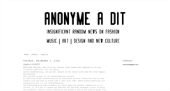 Desktop Screenshot of anonymeadit.blogspot.com