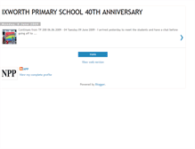 Tablet Screenshot of nppixworthprimary.blogspot.com