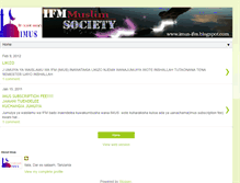 Tablet Screenshot of imus-ifm.blogspot.com
