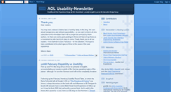 Desktop Screenshot of aol-usability-newsletter.blogspot.com