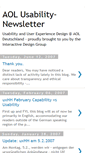 Mobile Screenshot of aol-usability-newsletter.blogspot.com
