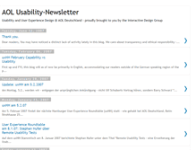 Tablet Screenshot of aol-usability-newsletter.blogspot.com