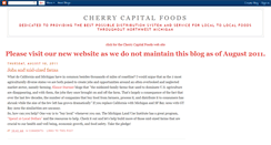 Desktop Screenshot of cherrycapitalfoodsllc.blogspot.com