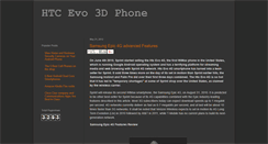 Desktop Screenshot of htcevo3dphone.blogspot.com