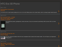 Tablet Screenshot of htcevo3dphone.blogspot.com