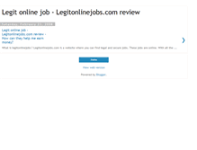 Tablet Screenshot of legitonlinejobs-review.blogspot.com