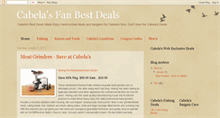 Desktop Screenshot of cabelasdeals.blogspot.com