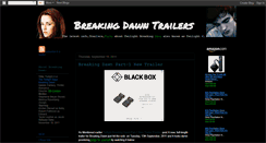 Desktop Screenshot of breaking-dawn-trailers.blogspot.com