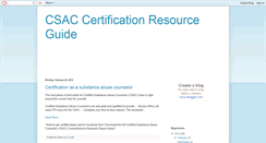 Desktop Screenshot of csac-resource-guide.blogspot.com