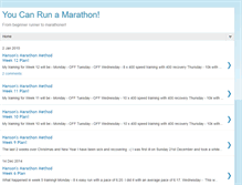 Tablet Screenshot of beginnersmarathon.blogspot.com